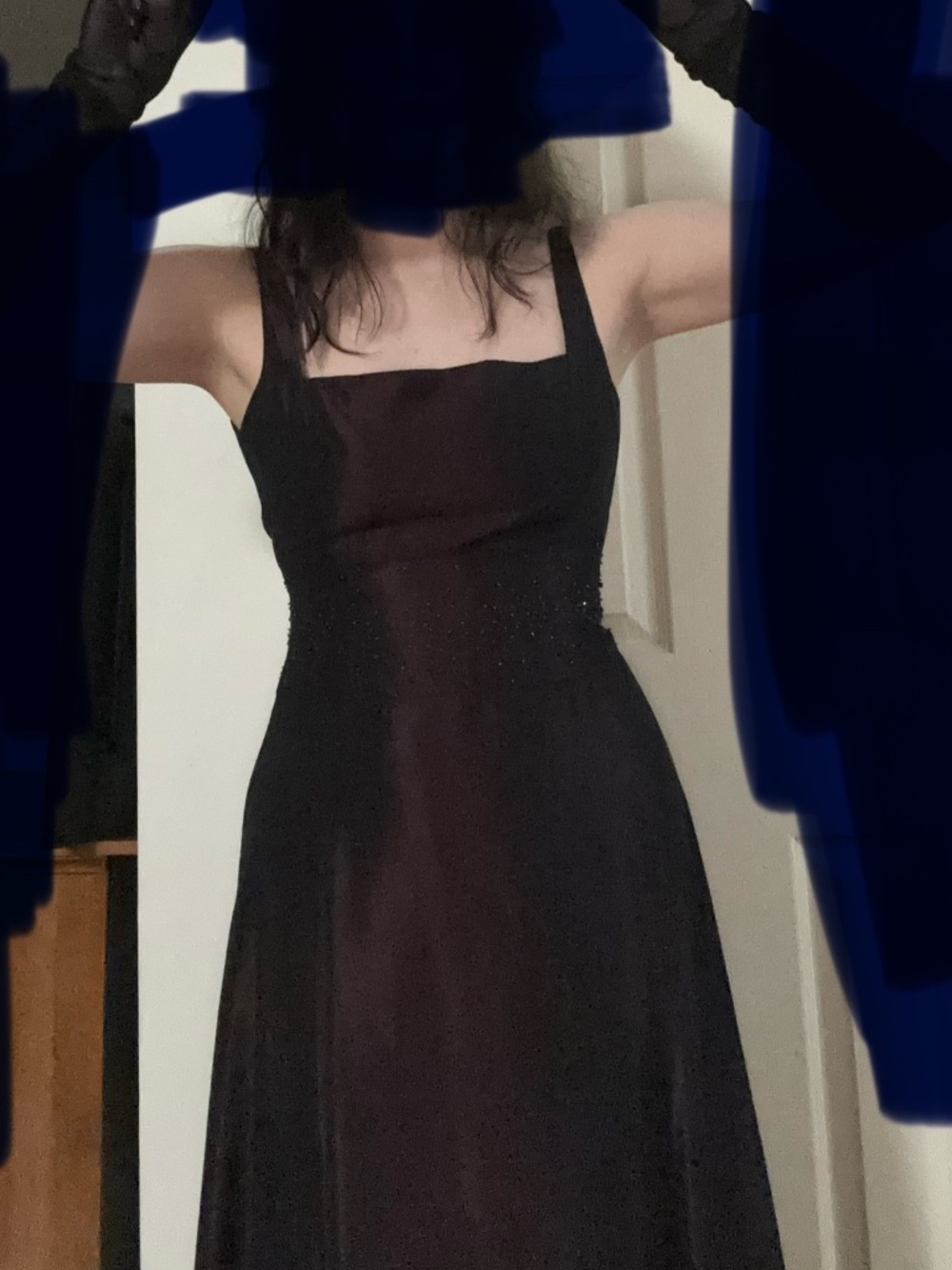 Vintage 90s formal prom dress vampy grunge